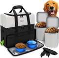 Mancro Dual Layers Dog Travel Bag - Large Capacity Organizer