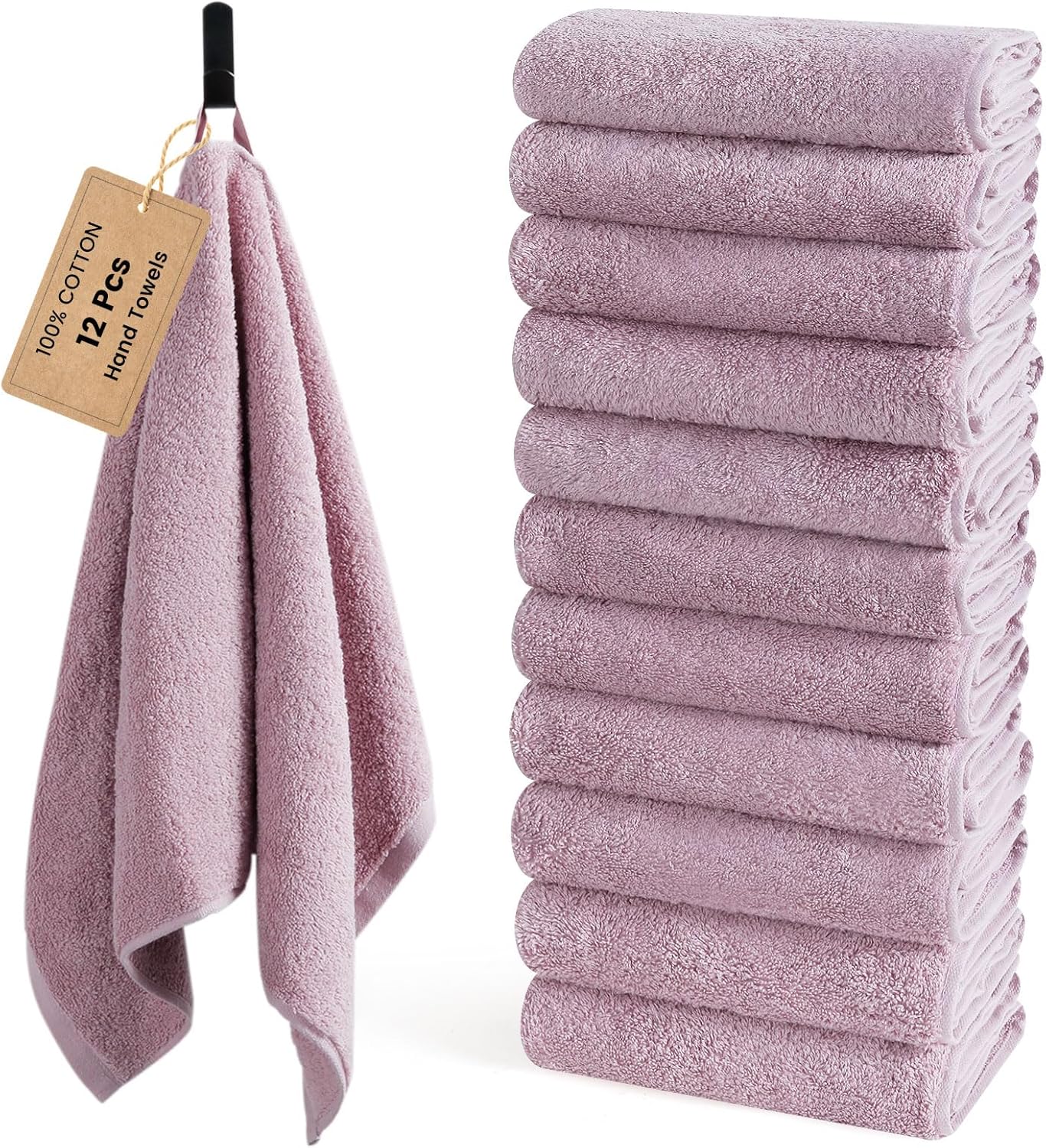 SEMAXE 12 Pack Hand Towels - Soft, Absorbent, and Versatile
