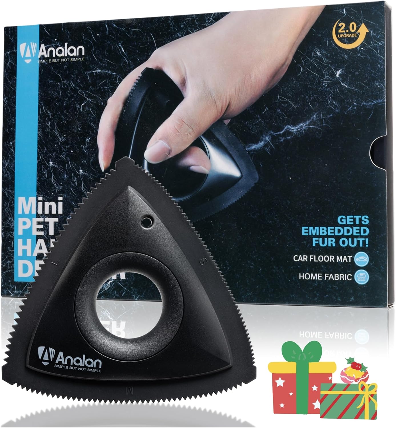 Analan Mini Pet Hair Remover - Auto & Home Essential