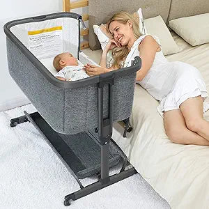 3 in 1 Baby Bassinet with Storage Basket for Newborns and Infants