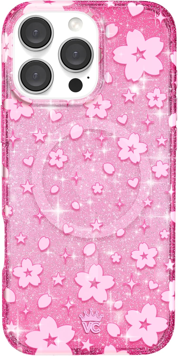 VELVET CAVIAR iPhone 16 Pro Max Case with Pink Glitter Design