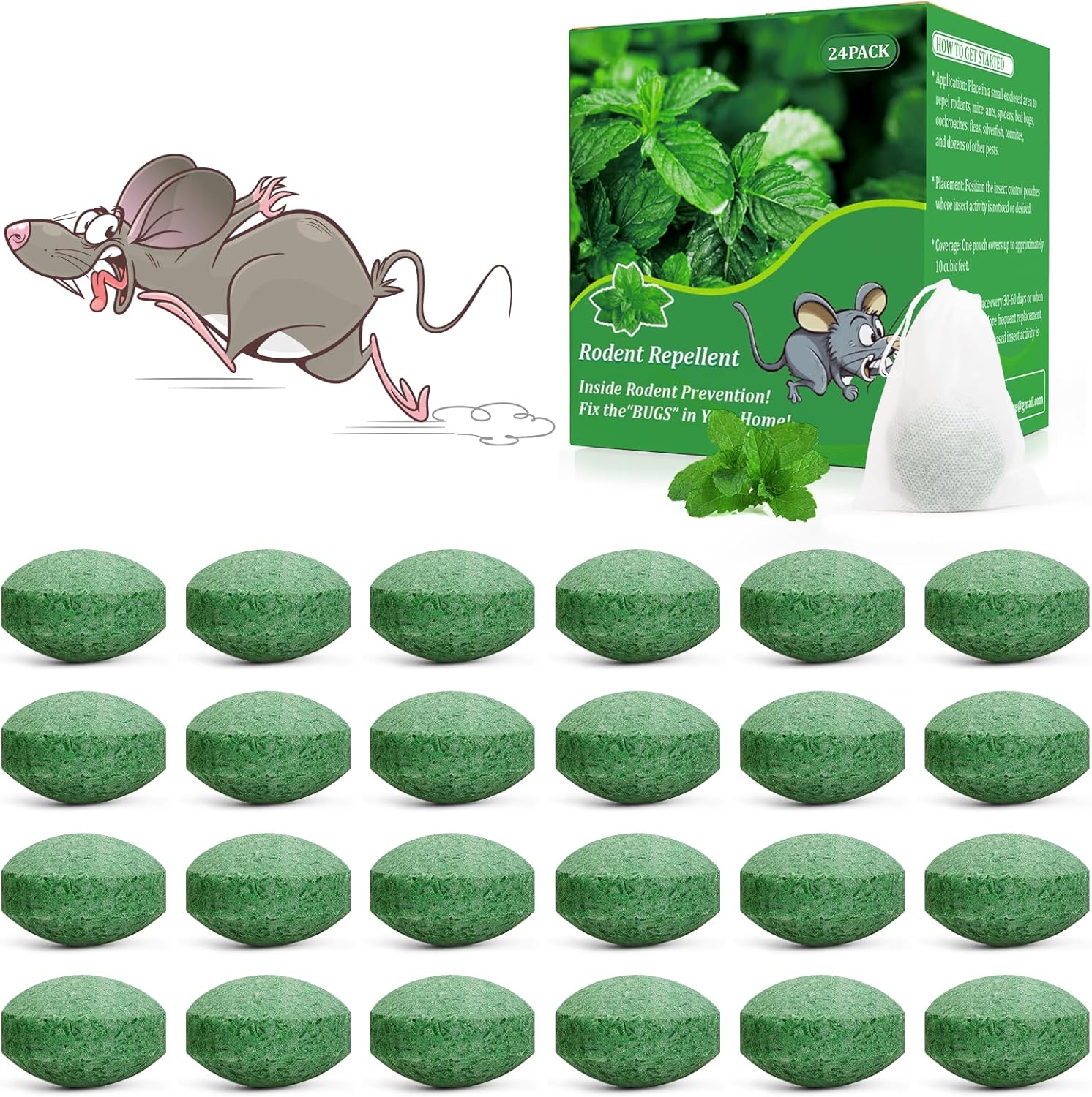 24 Pack Natural Pest Repellent by Psywin