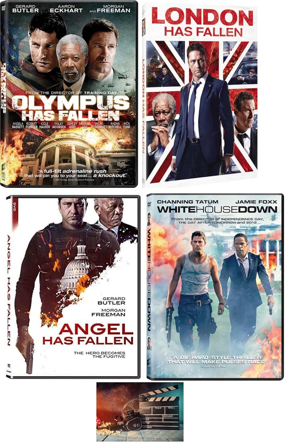 Olympus Has Fallen DVD Set with Bonus Movie Camera Art Card