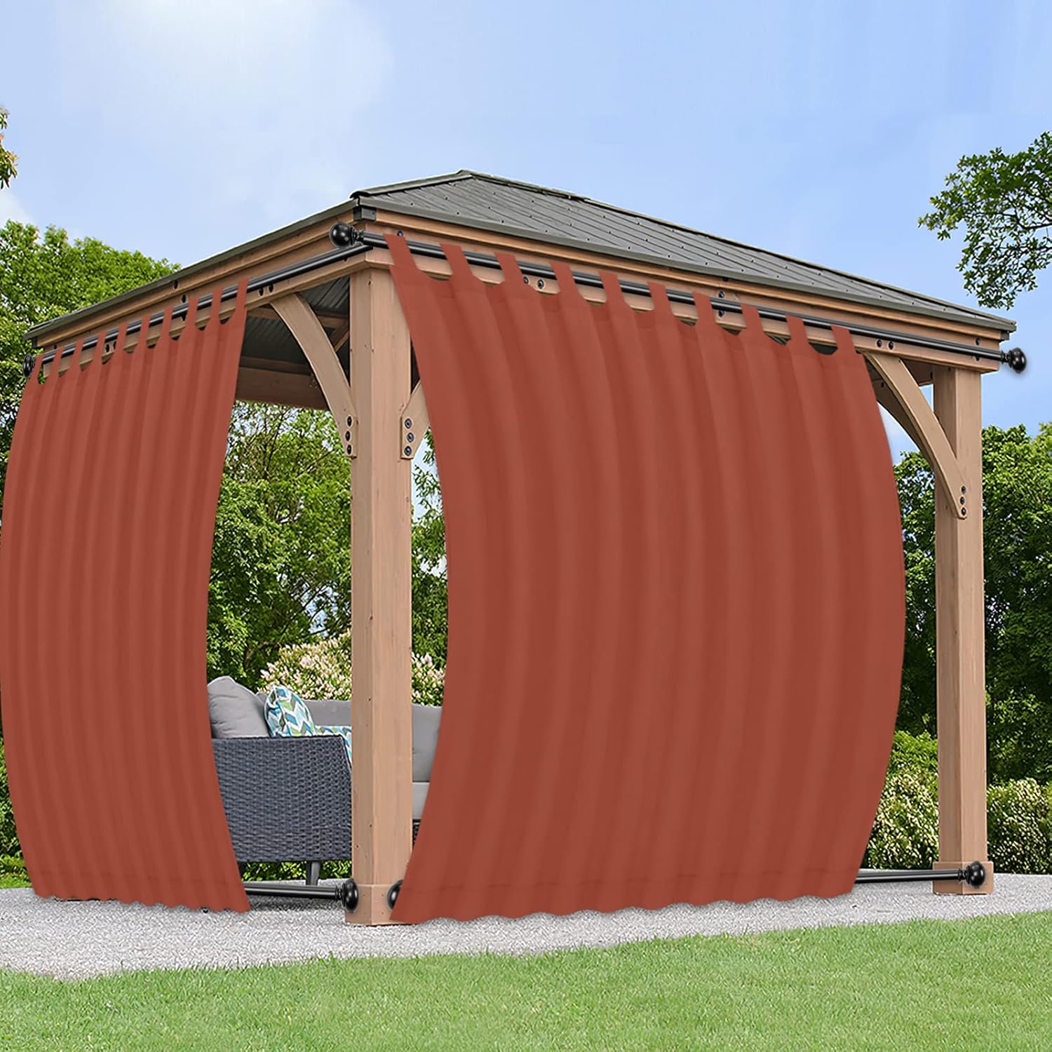 PureFit Outdoor Curtains for Privacy and Weather Protection