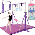 Foldable Gymnastics Bar 5FT Adjustable Kids Training Bar - Stable Home