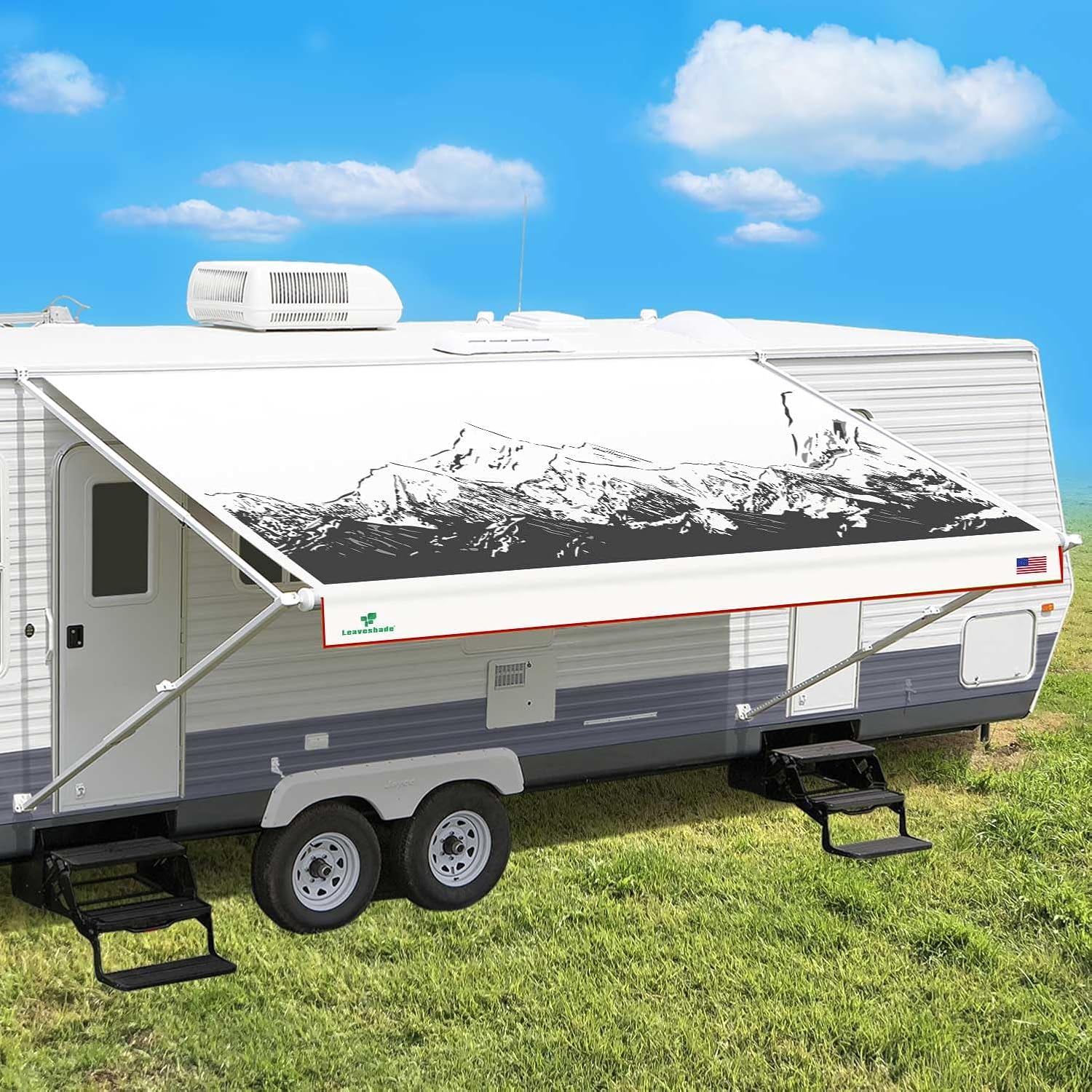 Leaveshade RV Awning Fabric Replacement for Custom Camping