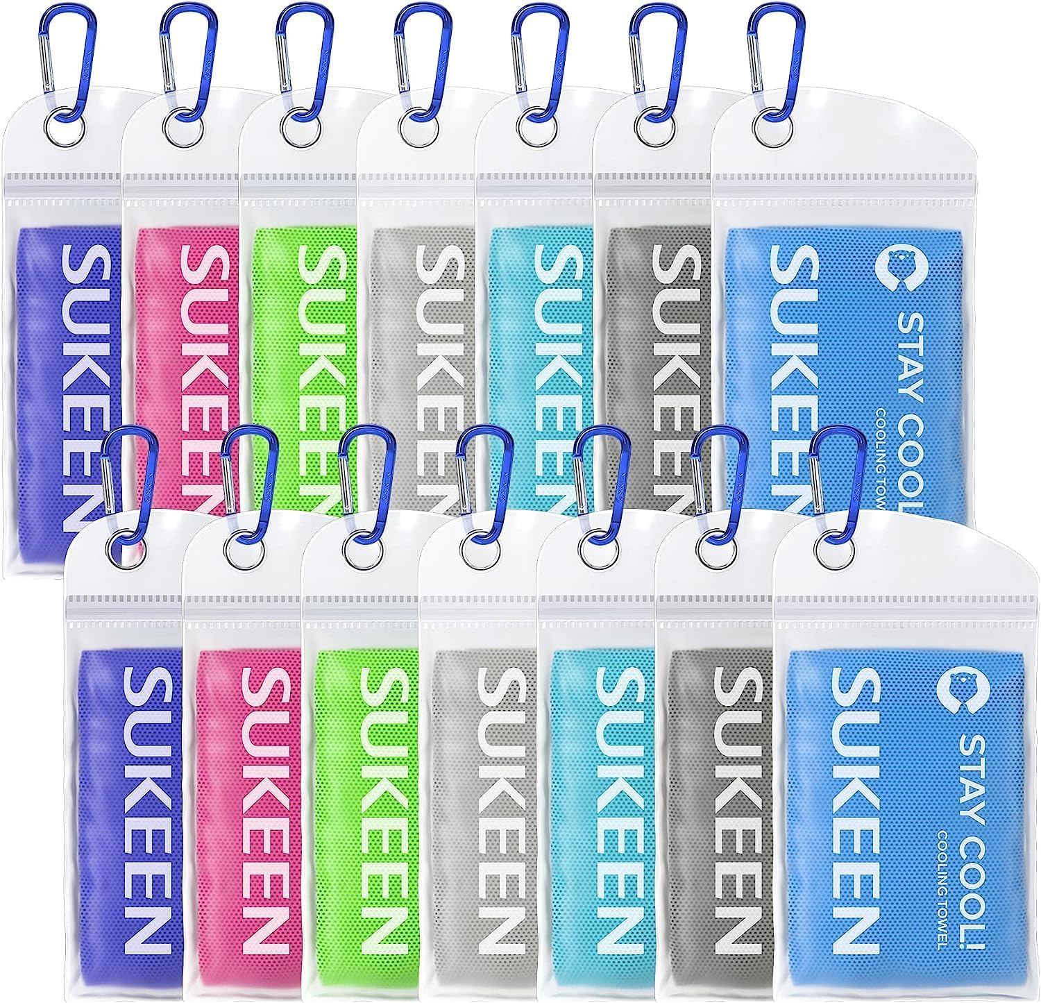 Sukeen Cooling Towel - Soft Microfiber for Sports and Fitness
