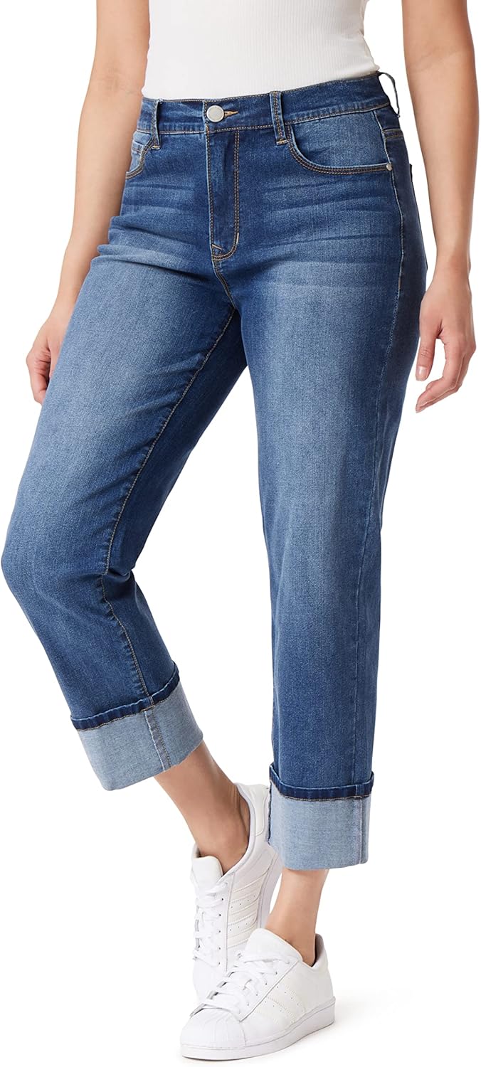 Angels Forever Young Womens Signature Straight Crop Jeans Review