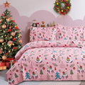 Christmas Bedding Set with Alpaca Pattern Queen Size - Cozy All-Season