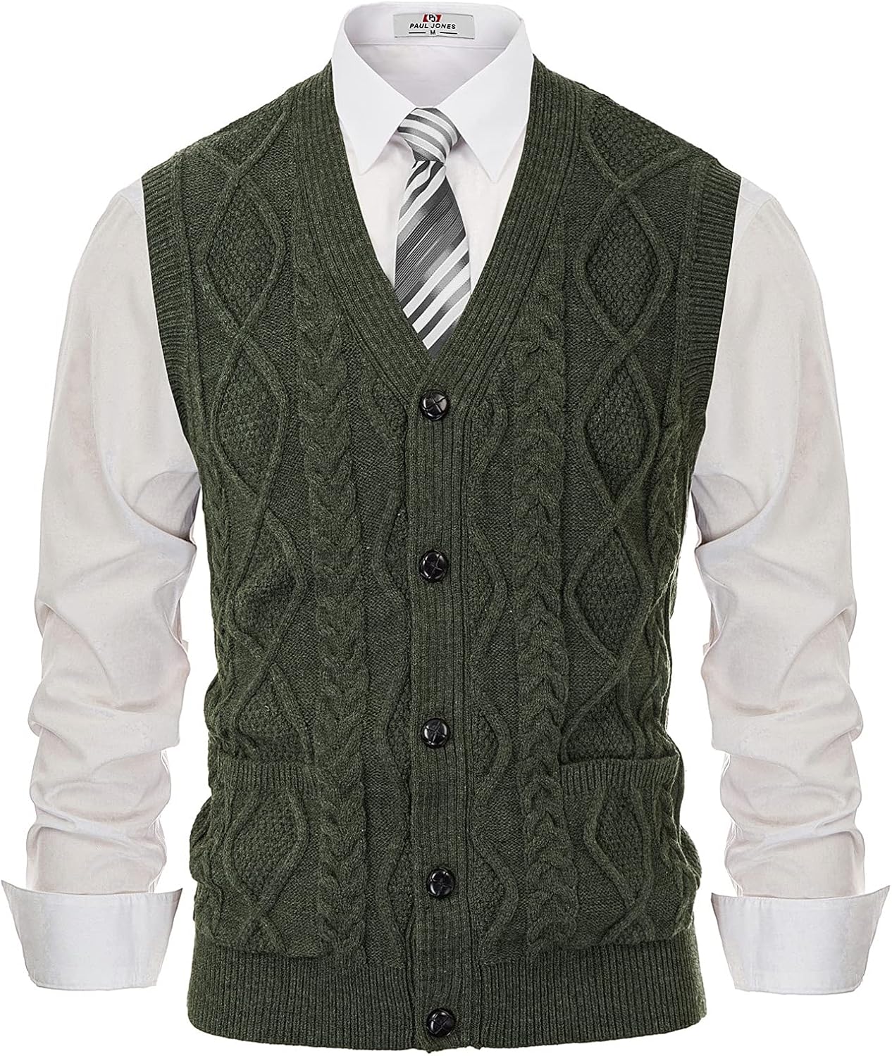 PJ PAUL JONES Men's Sweater Vest for Stylish Winter Layers