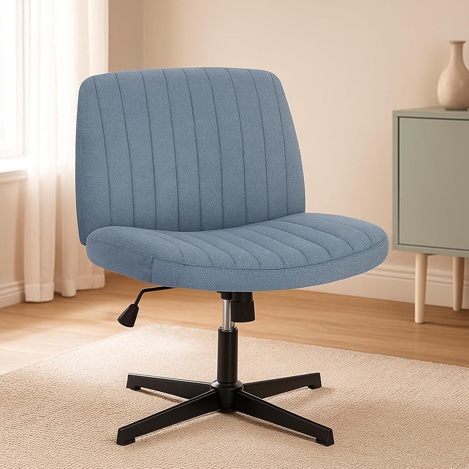 DUMOS Criss Cross Legged Office Chair for Modern Home Use