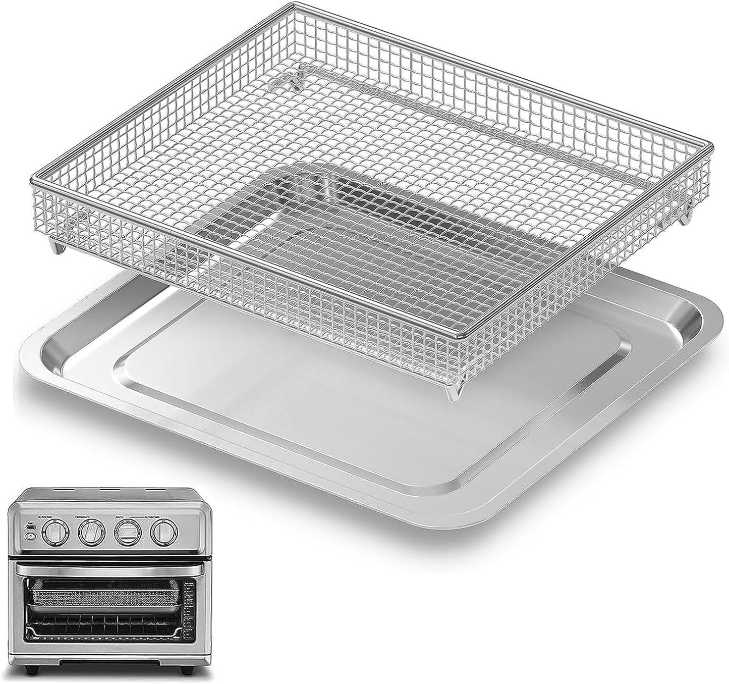 Teckarry Stainless Steel Baking Tray - Compatible & Versatile