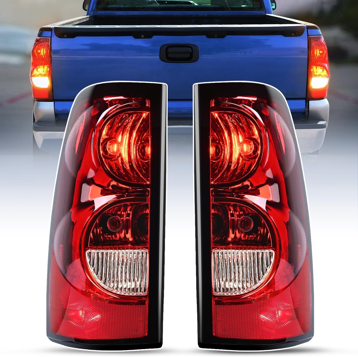 Nilight Taillight Assembly for 2003-2007 Chevy Silverado Models