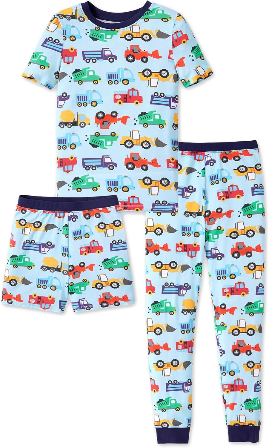 Kids 3-Piece Pajama Set with Bamboo Viscose for Comfort Sleep