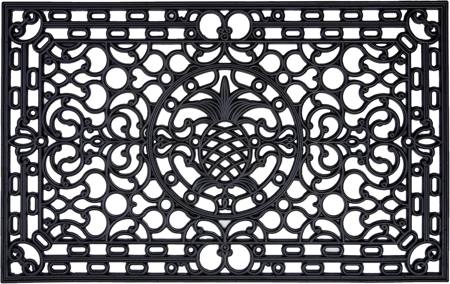 Calloway Mills Pineapple Heritage Rubber Doormat for All Seasons