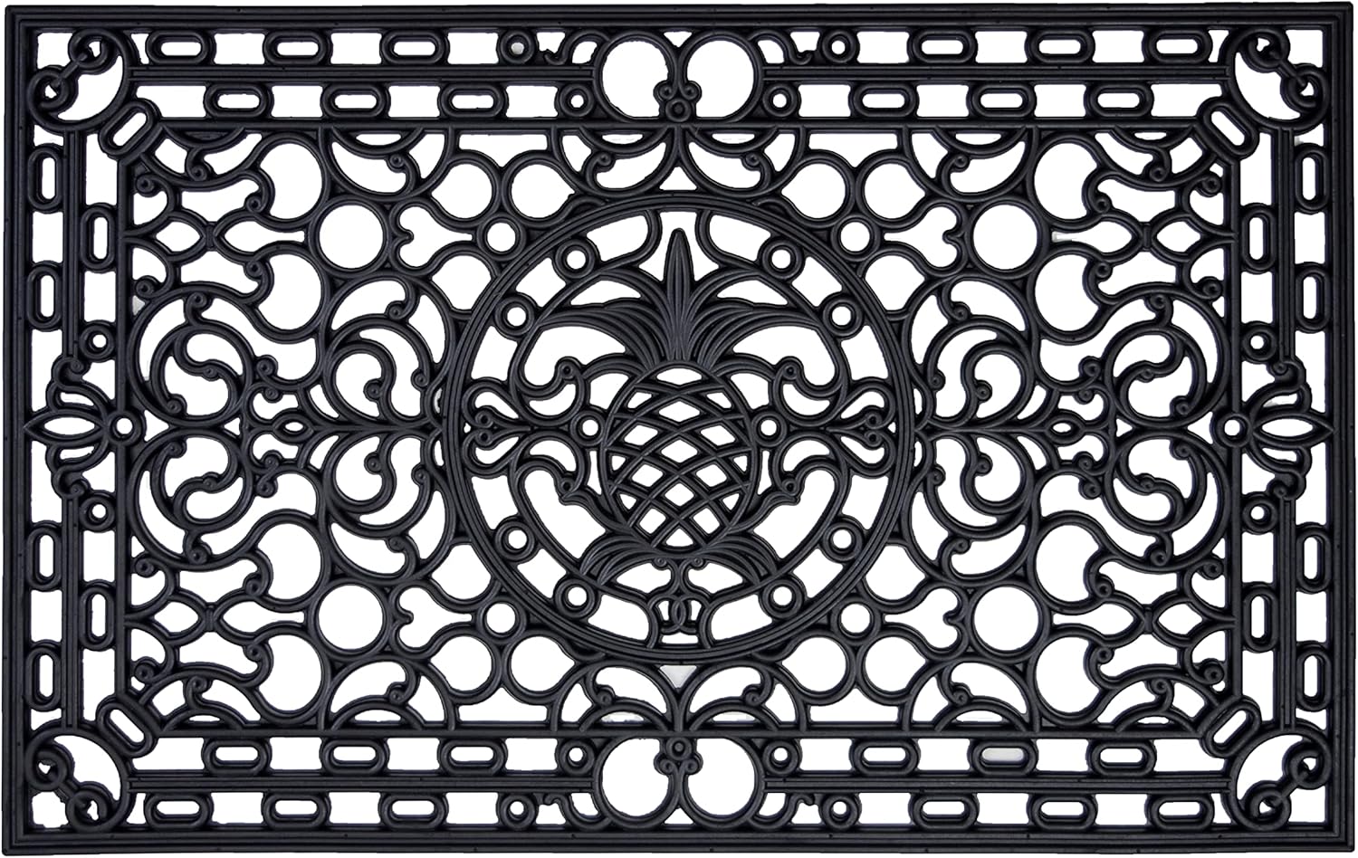Calloway Mills Pineapple Heritage Rubber Doormat for All Seasons