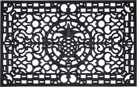 Calloway Mills Pineapple Heritage Rubber Doormat for All Seasons