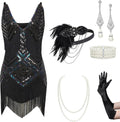 Women's 1920s Inspired Flapper Dress - Perfect for Themed Parties