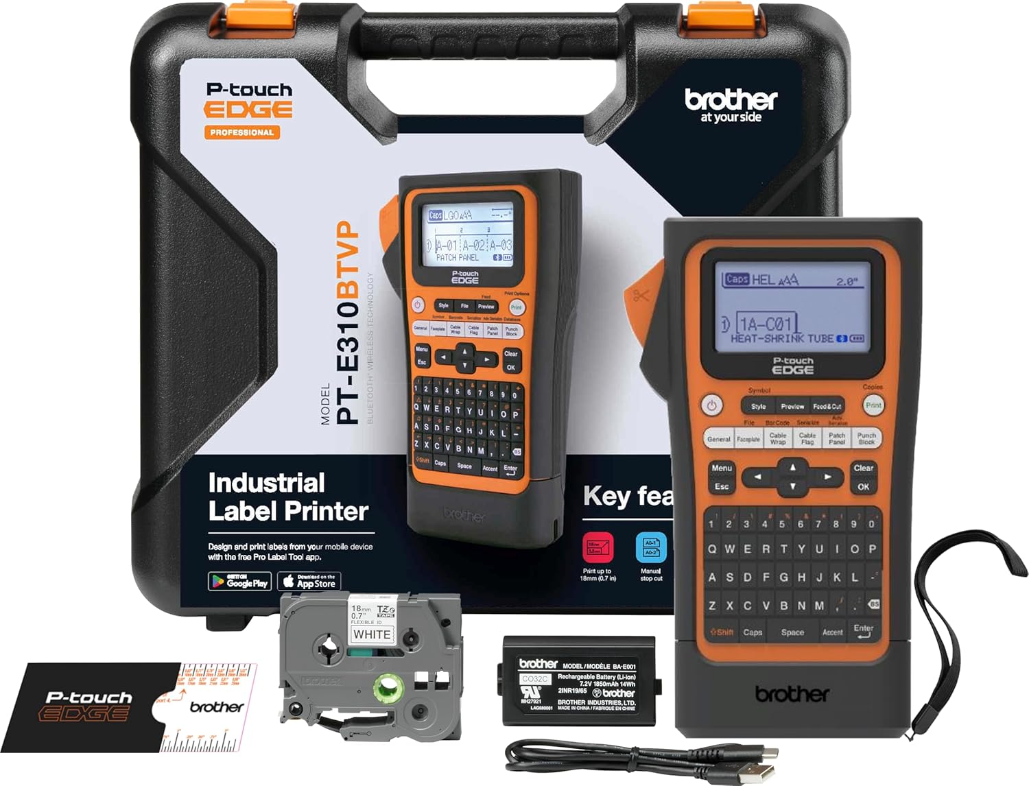 Brother PT-E310BTVP Handheld Industrial Label Printer Kit Review