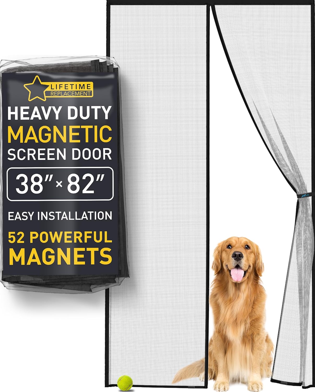 Flux Phenom Magnetic Screen Door - Heavy Duty Bug Blocker
