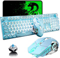 Gaming Keyboard and Mouse Retro Steampunk Mechanical Keyboard