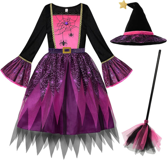 Enchanting Halloween Witch Costume for Girls - Perfect for Fun