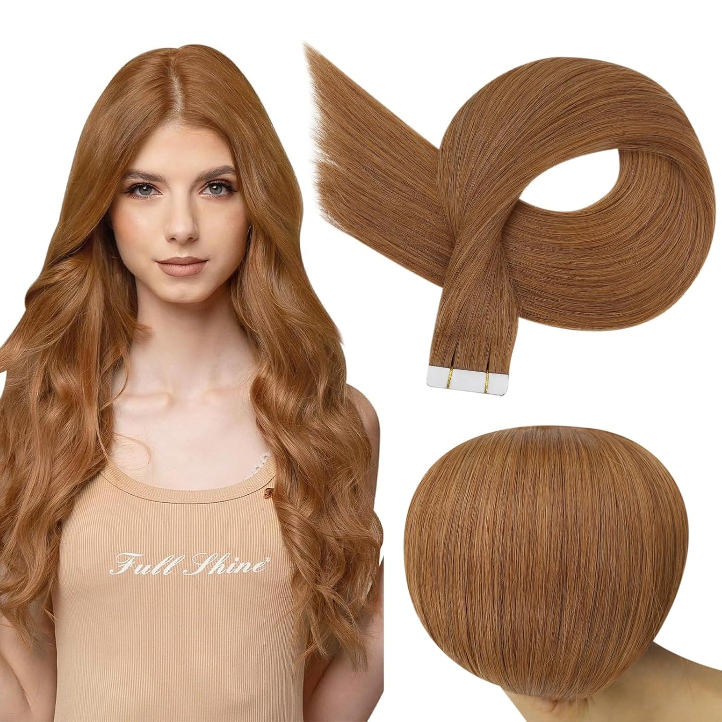 Full Shine Tape ins Human Hair Extensions for Length and Volume