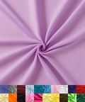 Poly Cotton Fabric Broadcloth by the Yard - Lightweight Lilac 60in