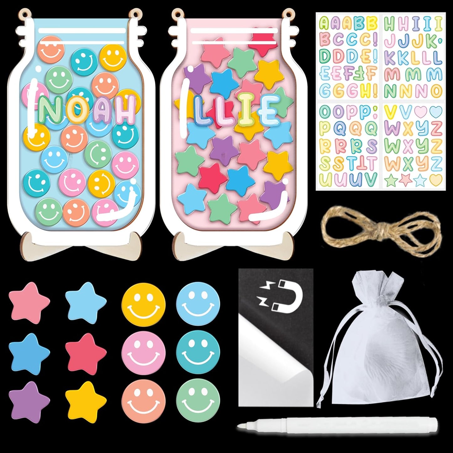 Magnetic Reward Jar for Kids - 2 Pack Potty Training Tools