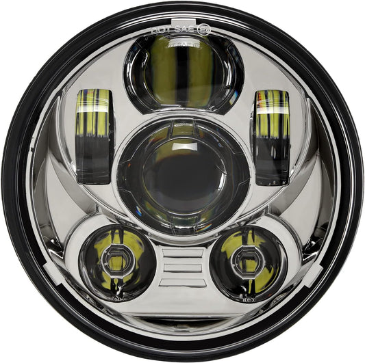 5-3/4 Inch LED Headlight for Harley Davidson Motorcycles