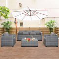 4 Piece Wicker Patio Furniture Set for Stylish Outdoor Living