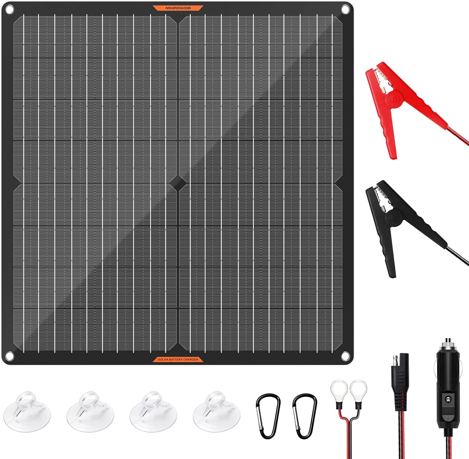 30W Solar Car Battery Charger - Portable Waterproof Trickle Charger