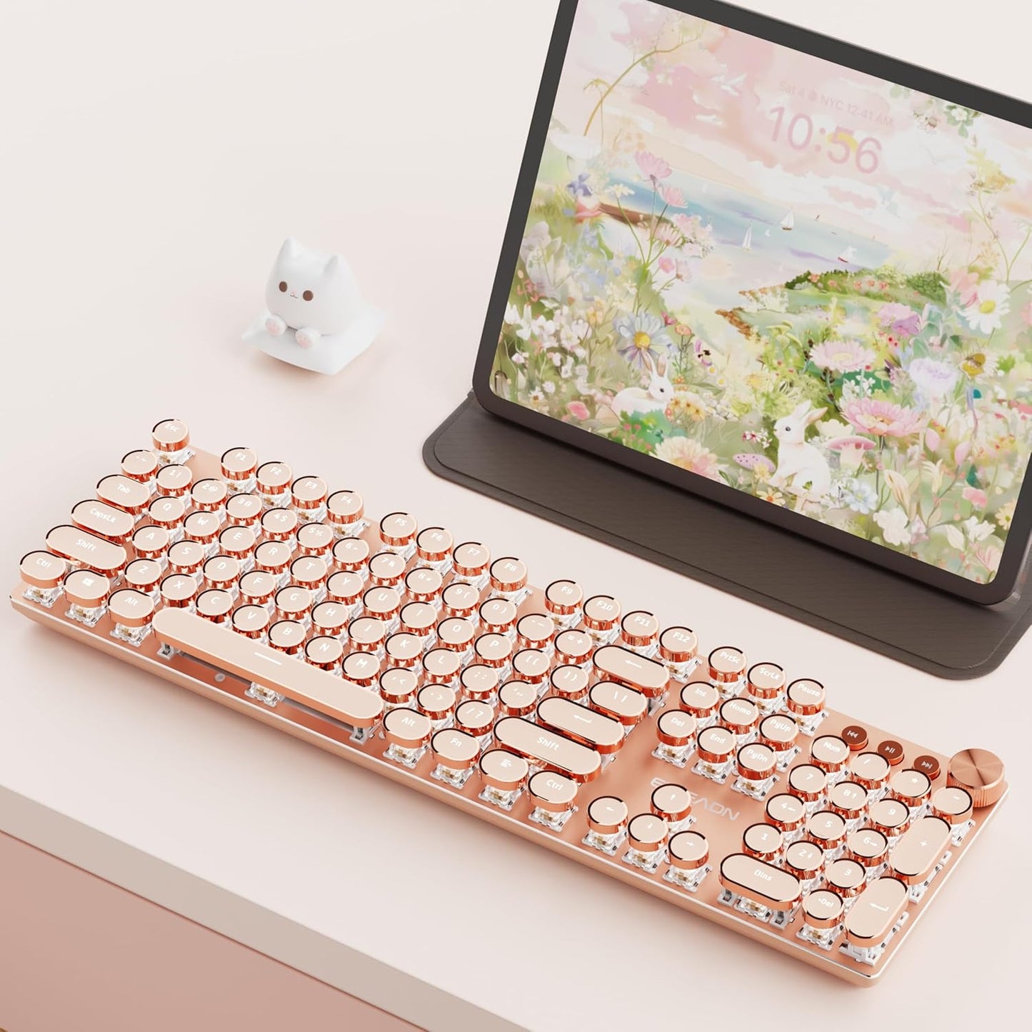 EWEADN V20 Typewriter Keyboard Wireless with Retro Style