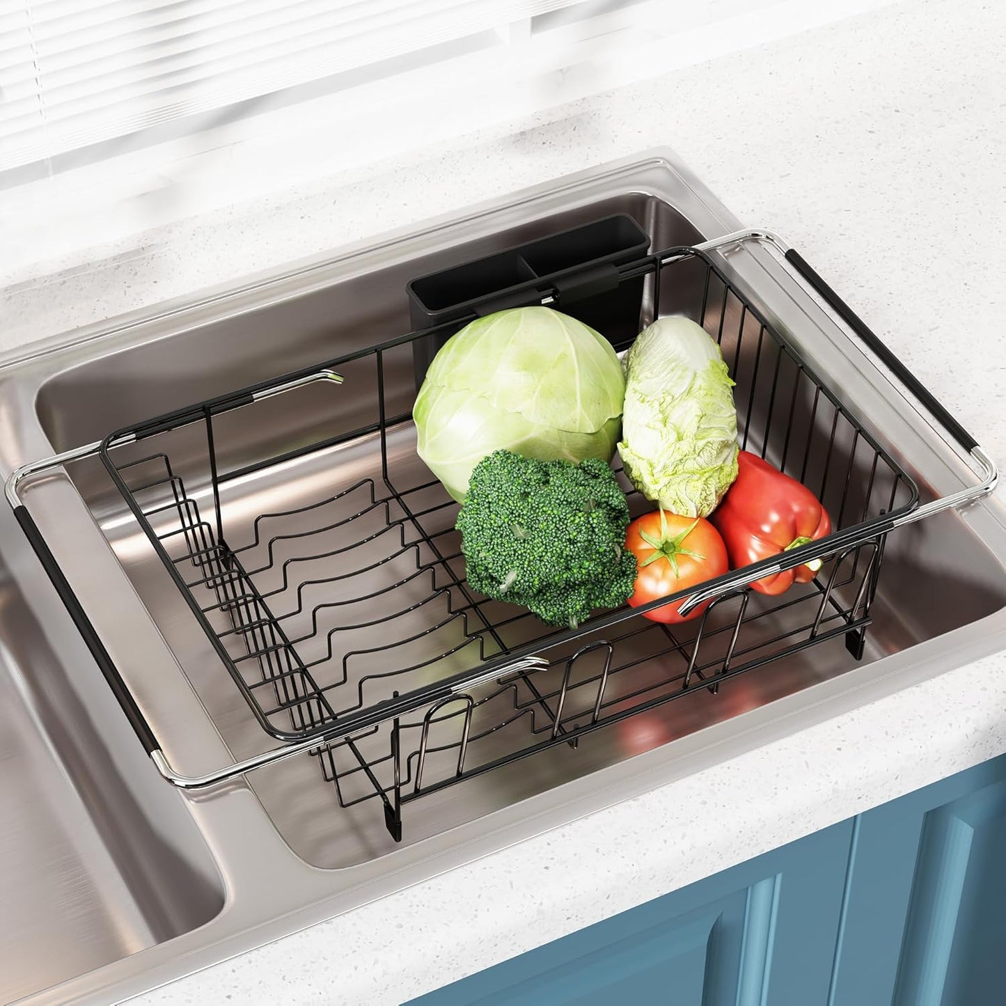 JASIWAY Dish Drying Rack in Sink - Versatile Kitchen Essential