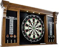 18 in Blade Staple-Free Dartboard Cabinet Set - Lighted Wall-Mount