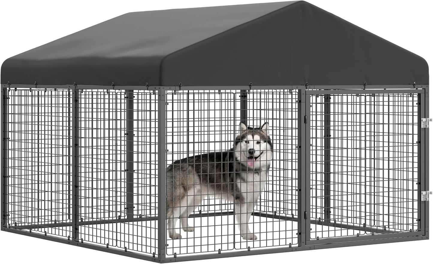 ATTAV Large Outdoor Dog Enclosure for Safe Pet Housing