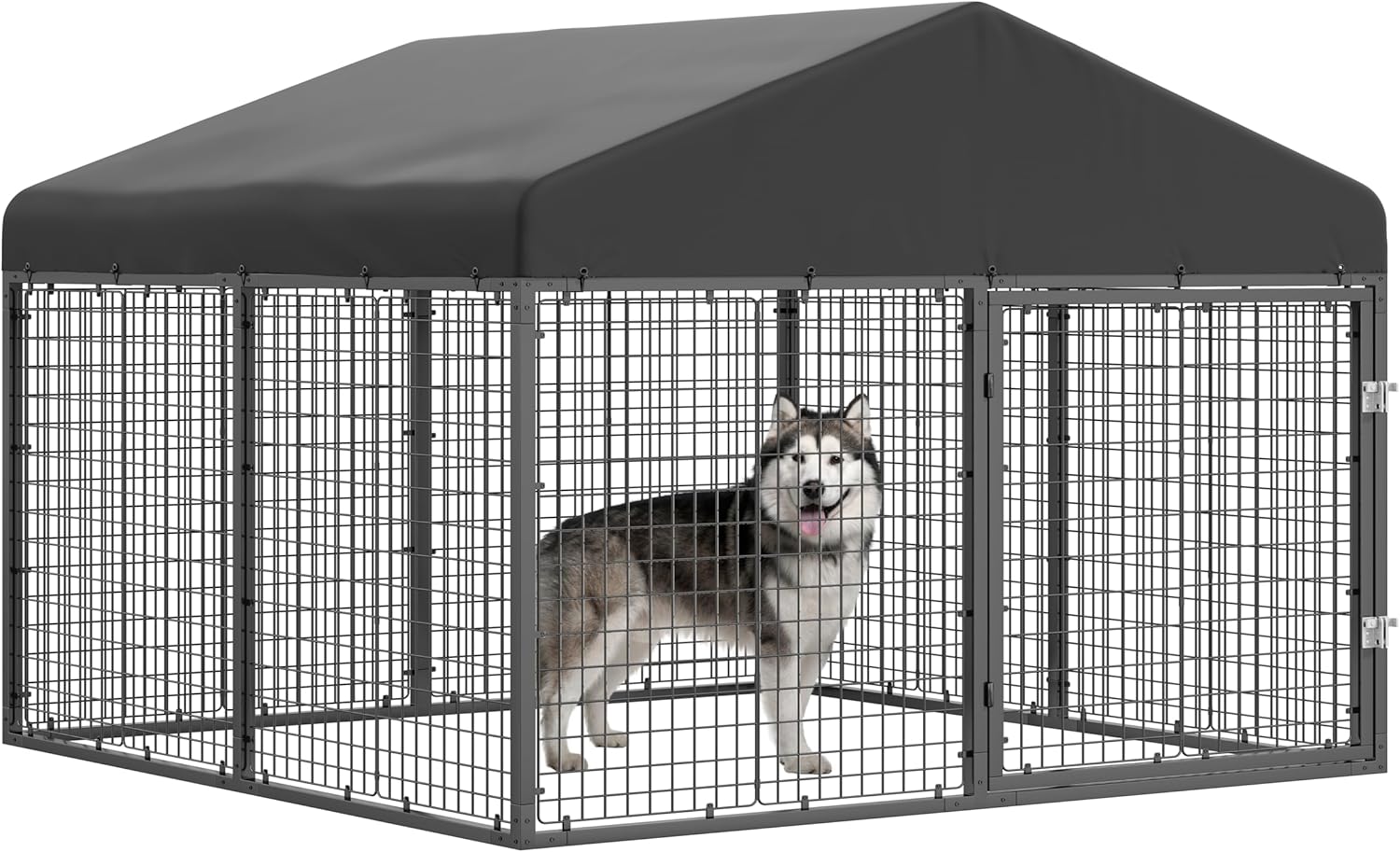 ATTAV Large Outdoor Dog Enclosure for Safe Pet Housing