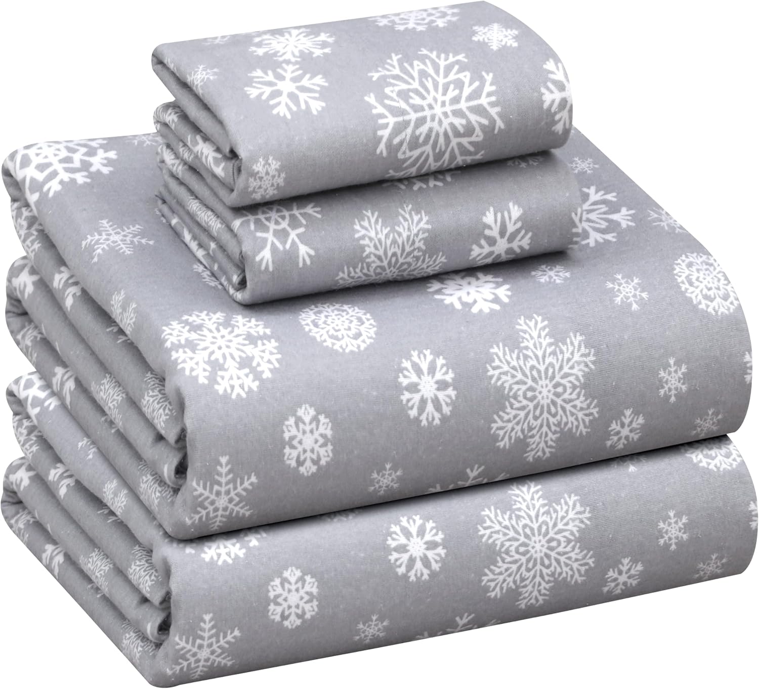 RUVANTI Flannel Sheets Queen Size - Cozy Cotton Bed Sheets