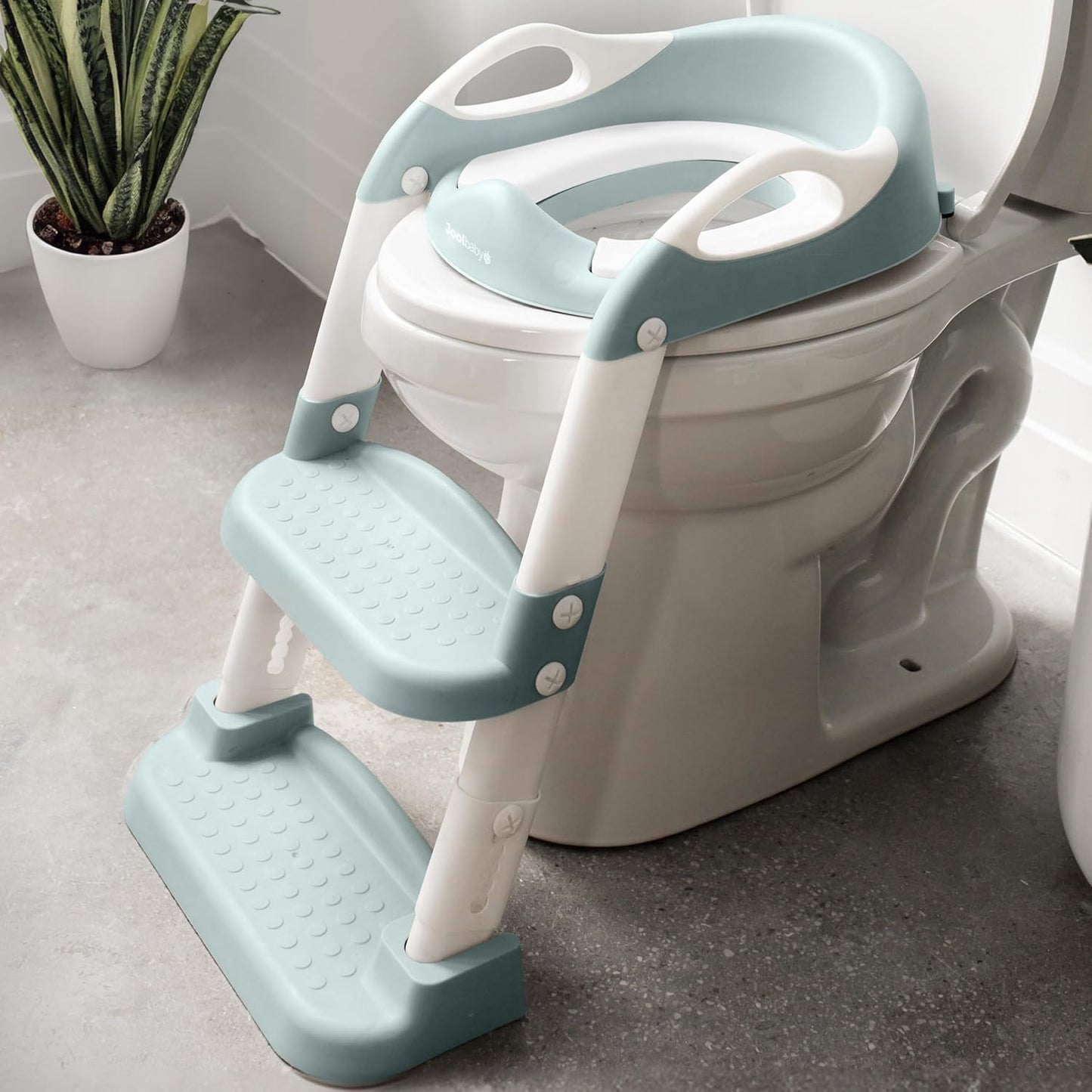 Jool Baby Potty Training Seat with Ladder for Toddlers - Aqua