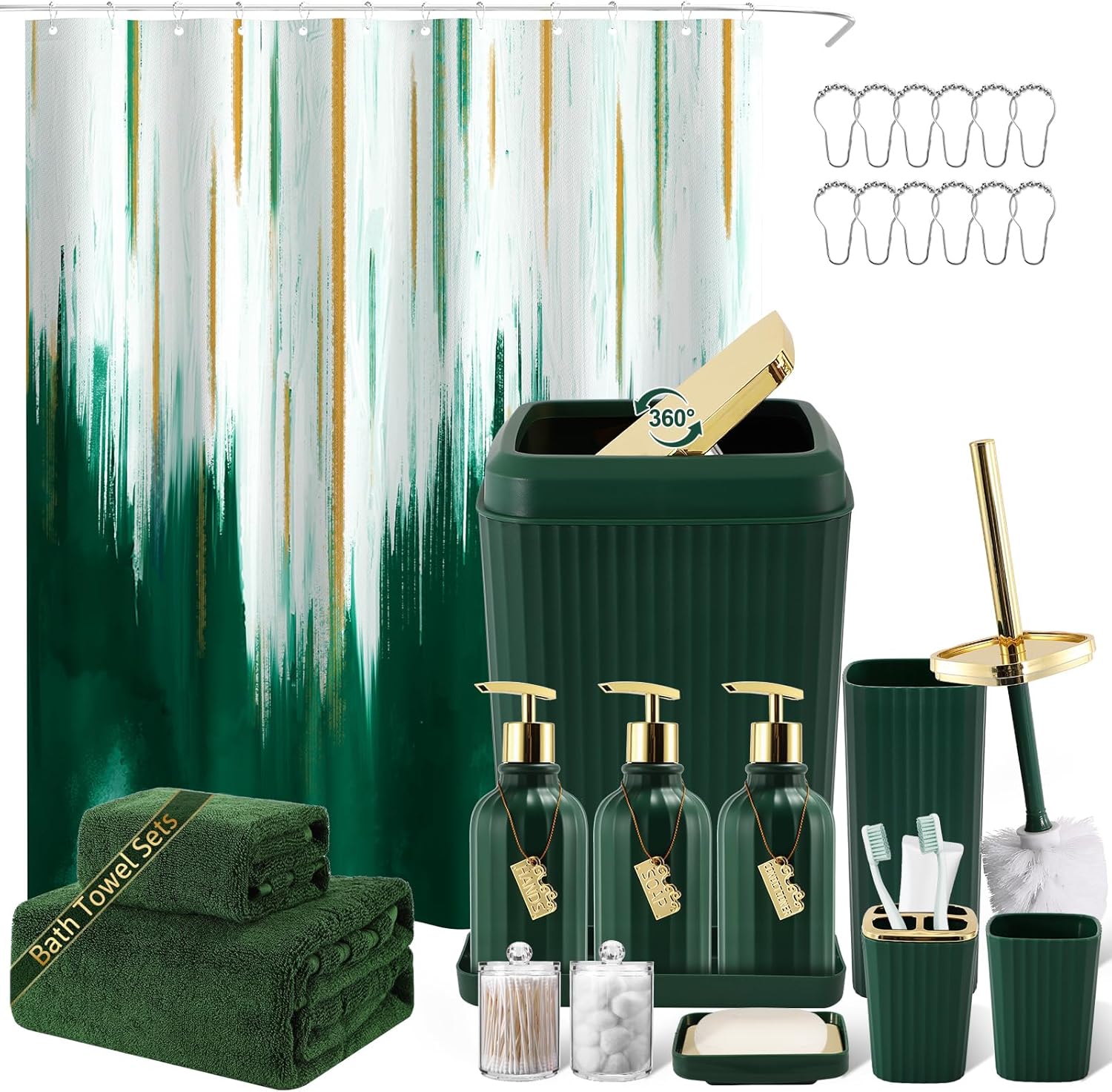 32PCS Bathroom Accessory Set for Stylish and Organized Spaces