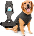 Recovery Suit for Dogs After Surgery Medium Grey - Cone-Free Comfort
