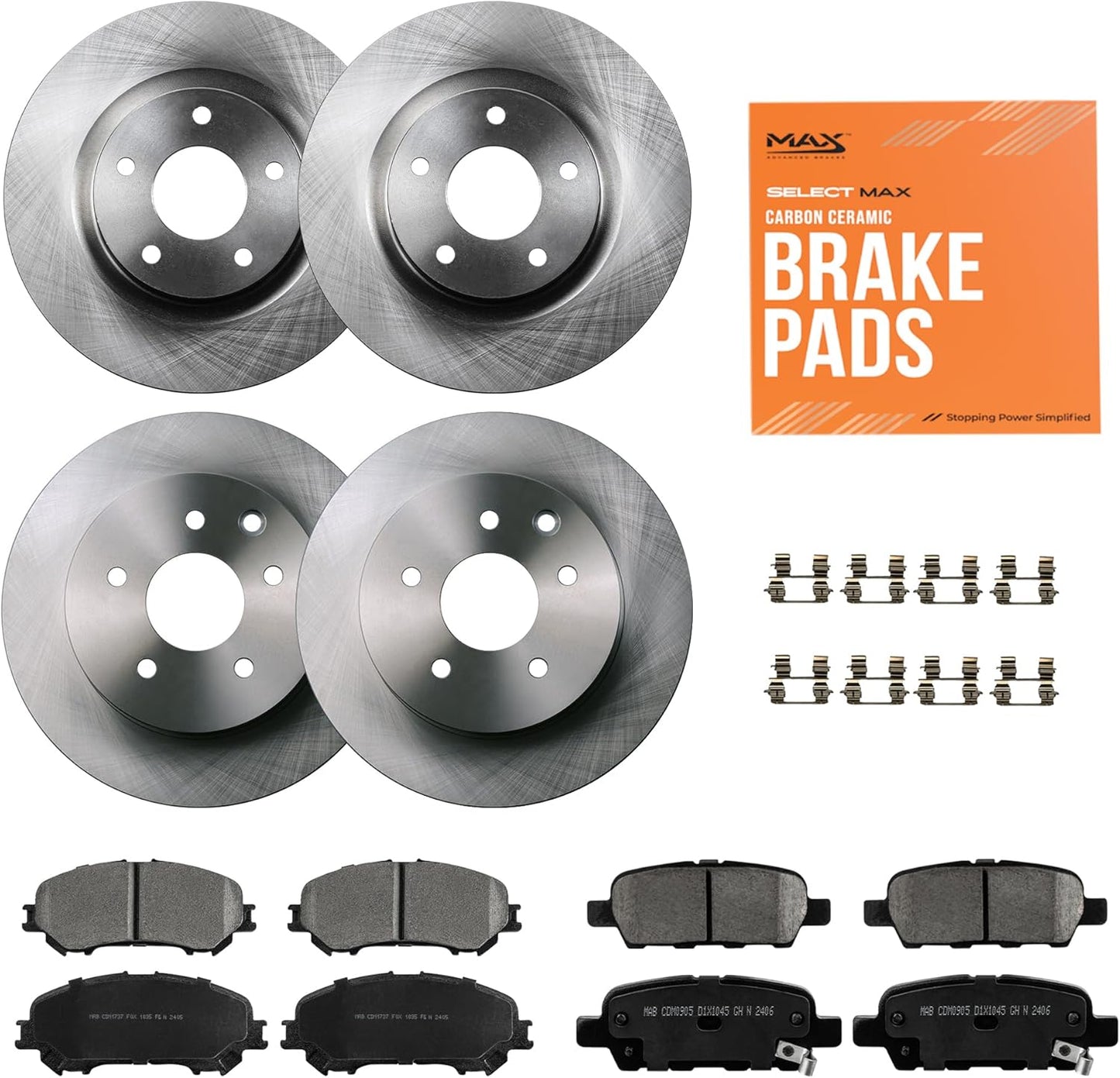 Max Advanced Brakes ValueMAX Brake Kit for Nissan Rogue 2008-2020