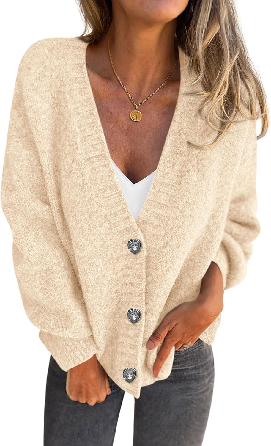 Trendy Oversized Chunky Knit Cardigan Sweater for Women