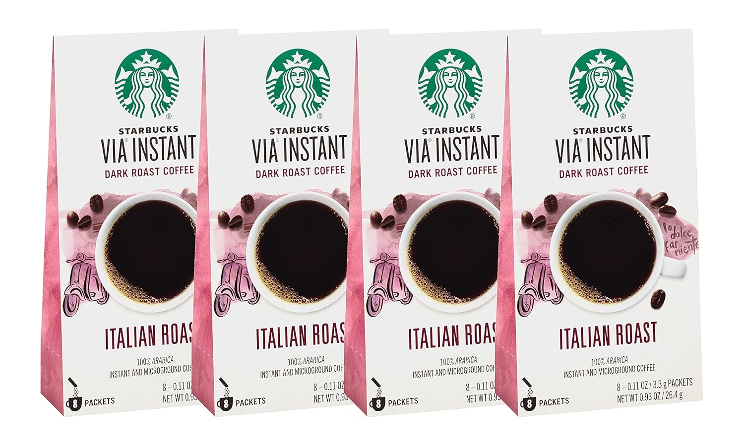 Starbucks Via Instant Coffee Packets for Dark Roast Lovers