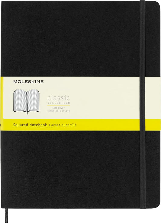 Moleskine XL Soft Cover Notebook, Grid, 192 Pages