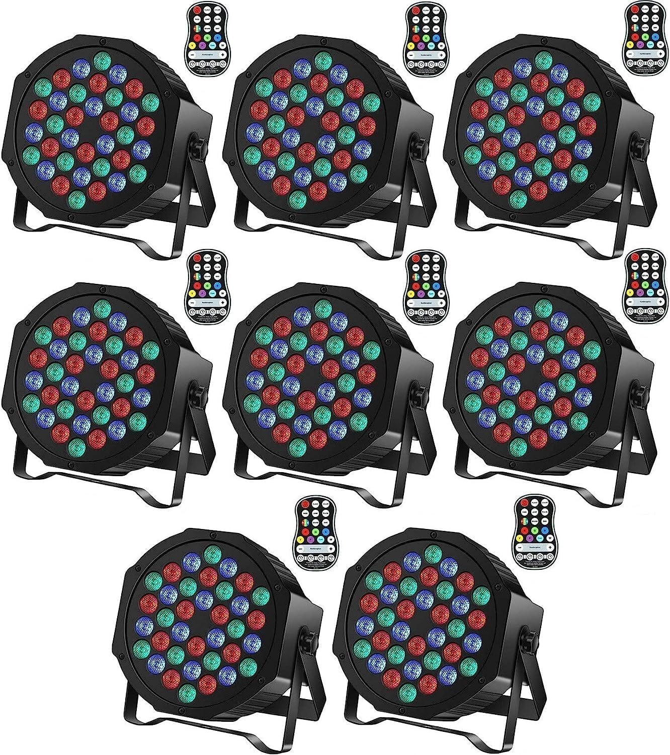 HOLDLAMP Rechargeable Par Lights 36W RGB for Events and Parties