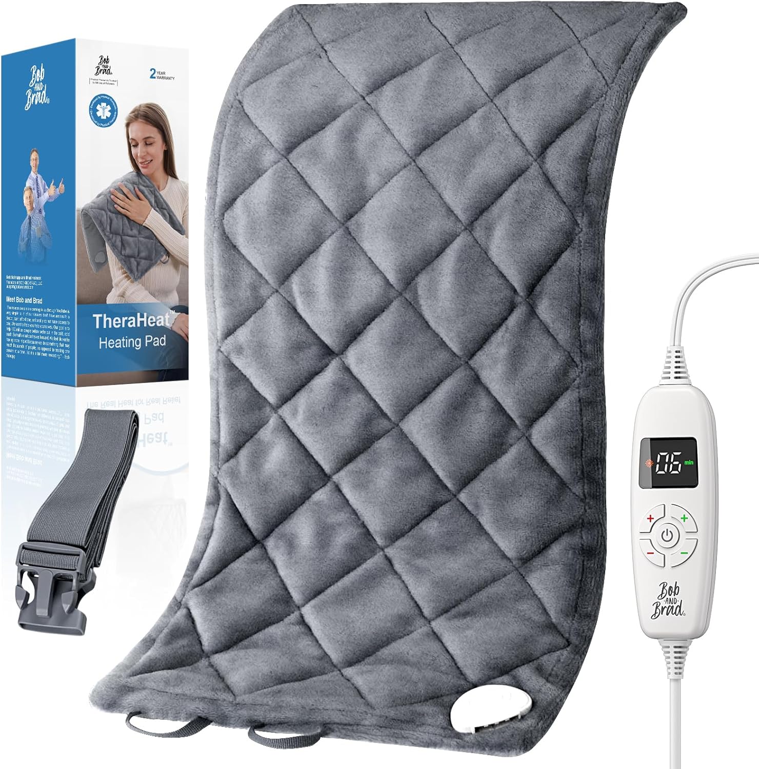 BOB AND BRAD Far Infrared Heating Pad: Deeper Relief!