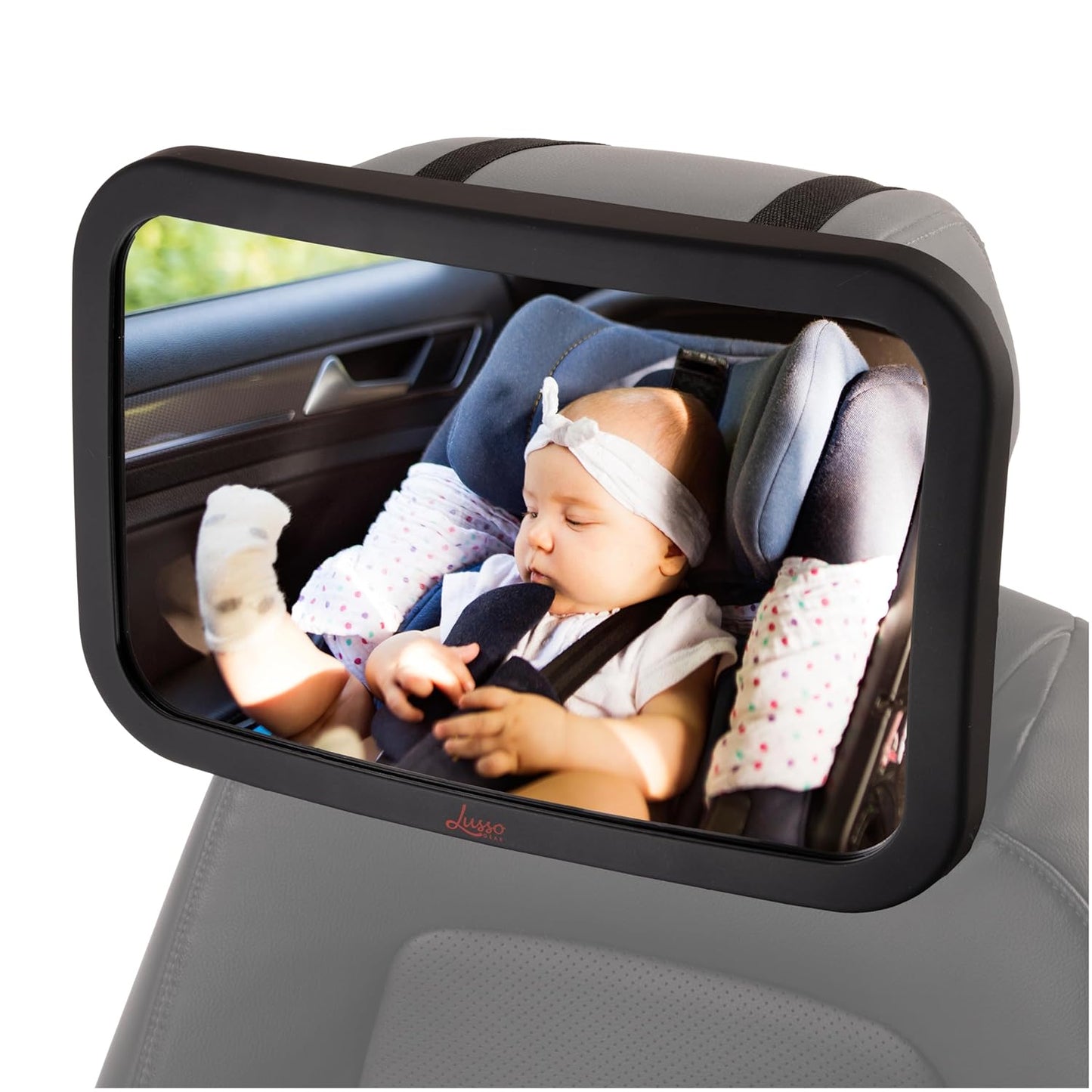 Lusso Gear Baby Car Mirror - Crystal Clear View