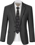 Kids Blazers for Boys Herringbone Tweed Suit Blazer - Retro Tuxedo