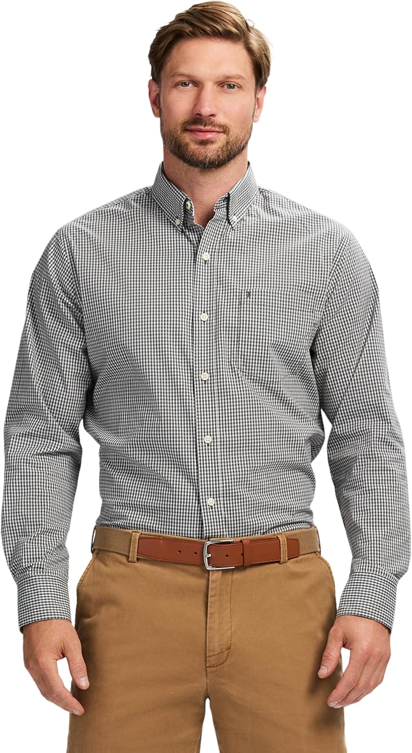 Izod Mens Performance Comfort Long Sleeve Shirt for All Occasions
